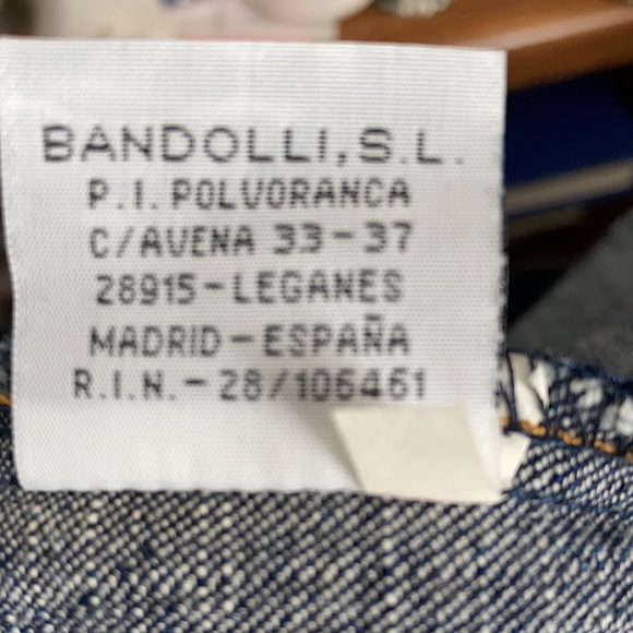 NWOT Bandolli jeans collection embellished denim jacket. - Picture 8 of 9